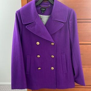 Purple peacoat